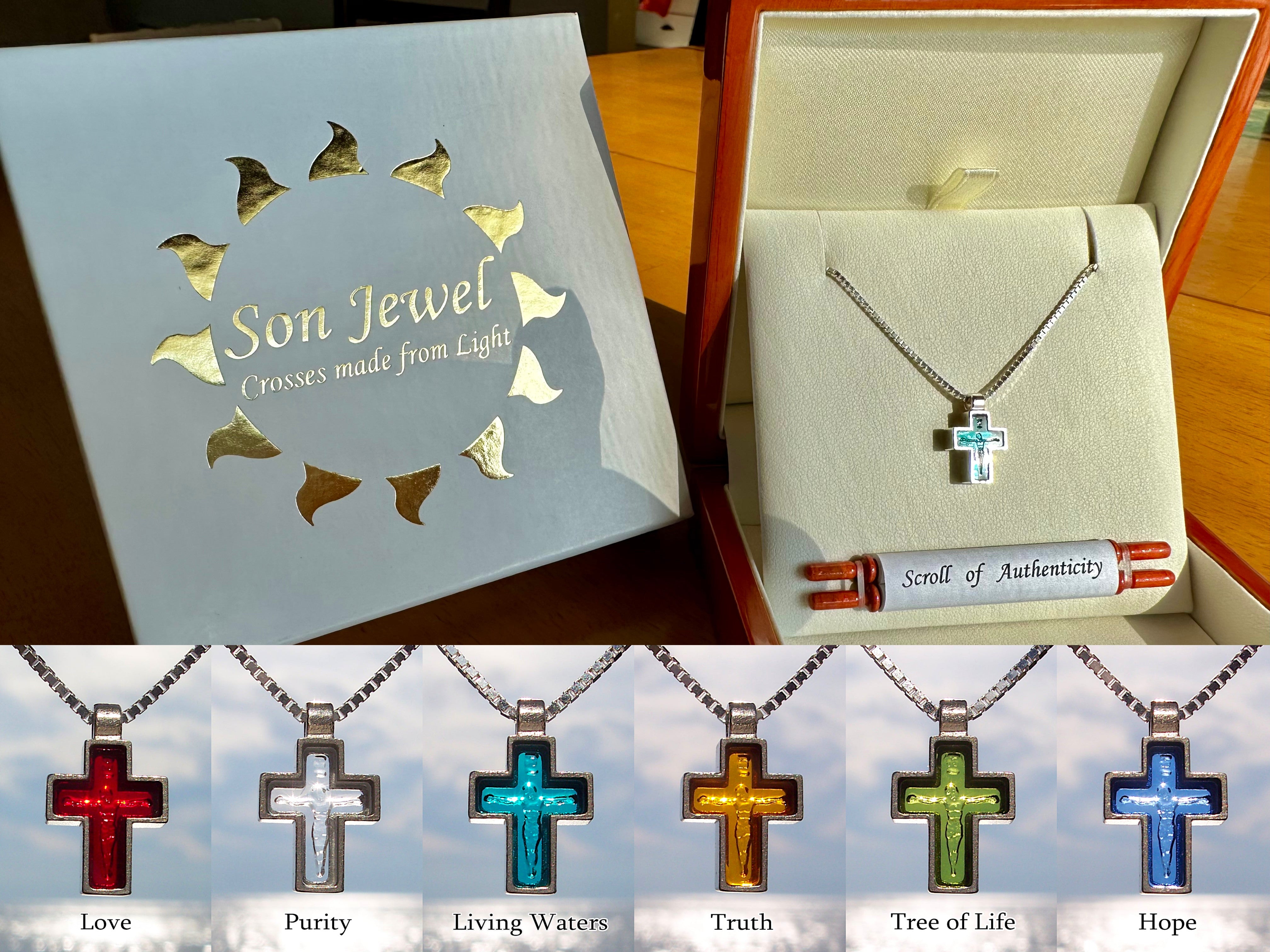 Son Jewel - Crosses made from Light